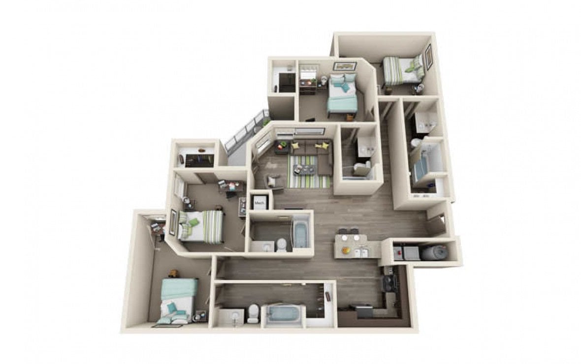 D2: 4 Bed 4 Bath
