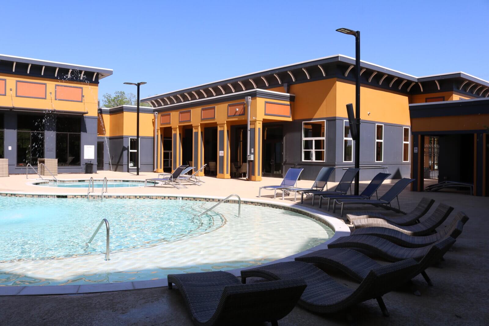 Poolside Tanning Deck